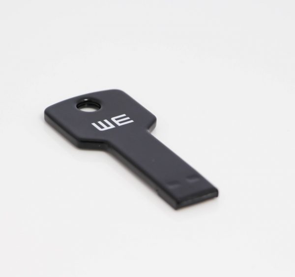 usb stick sleutel zwart met logo